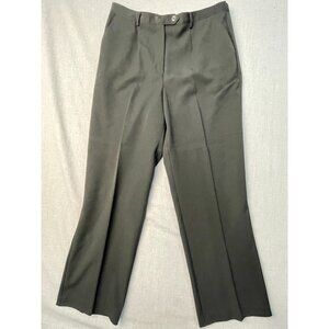 SAG Harbor Women's 12 Stretch Black Button Formal Trouser Dress Pants Used